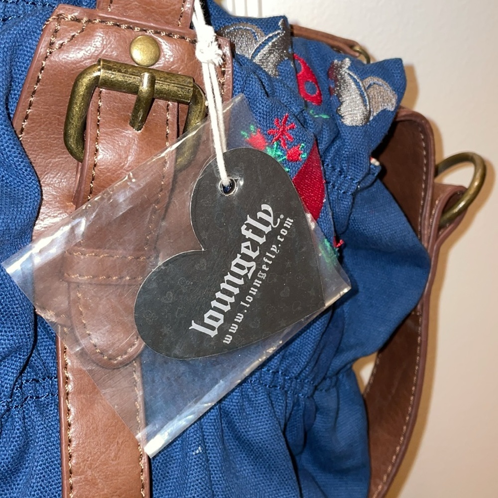LOUNGEFLY Purse Gnome Themed with Leather Trim - Picture 4 of 8